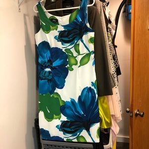 AGB Colorful Dress Big Floral Print
